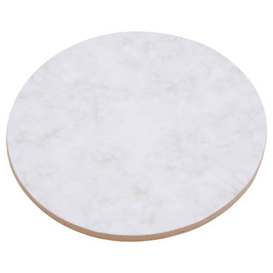 6 Piece Marble Effect Cork Coasters with Gold Foil Edges