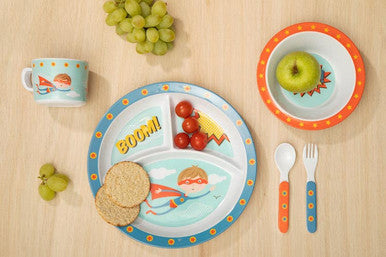 Kids Superhero Dinner Set