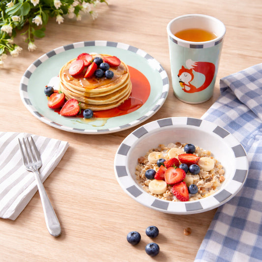 Kids Squirrel Dinner Set