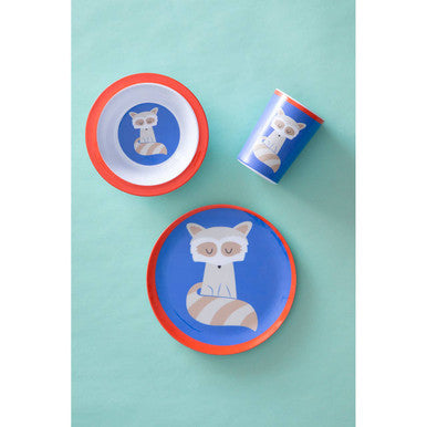 Kids Raccoon Dinner Set