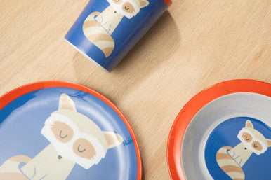 Kids Raccoon Dinner Set