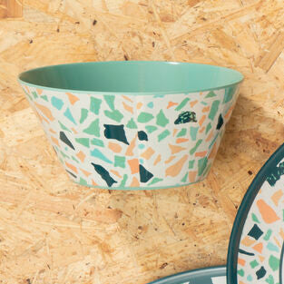 Terrazzo Pattern Melamine Salad Bowl