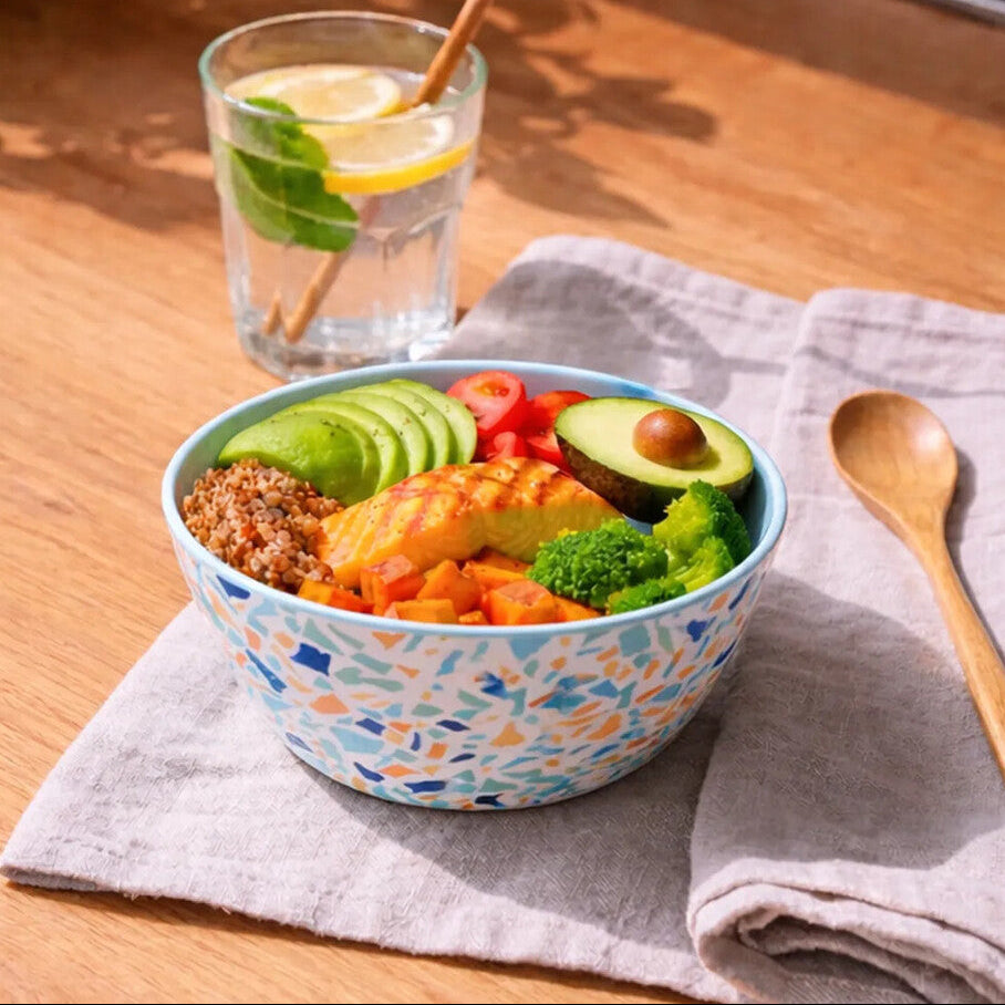 Terrazzo Pattern Melamine Salad Bowl