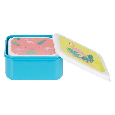 Set of 4 Flamingo Lunch Boxes