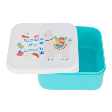 Set of 4 Alpaca and Fruit Lunch Boxes