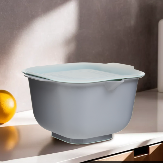 Bowl with Colander and Lid Set