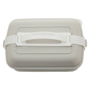 Warm Grey and White Lunch Box