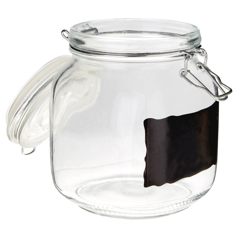 Medium Glass Storage Jar with Clip Top Lid