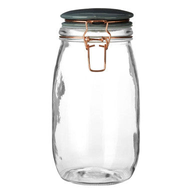 Pastel Grey Glass Jar 1500ml