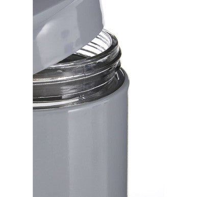 Grey Steel and Glass Storage Jar 1500ml