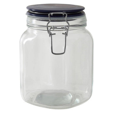 Glass Storage Jar 1050ml (3 Assorted Colours)