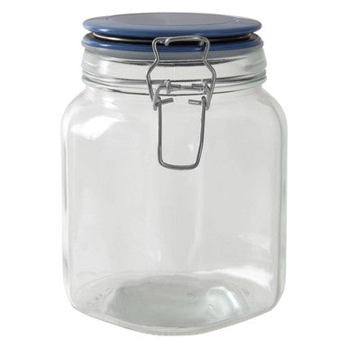 Glass Storage Jar 1050ml (3 Assorted Colours)