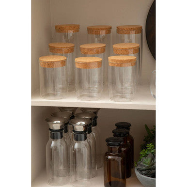 700ml Small Glass Jar with Cork Lid