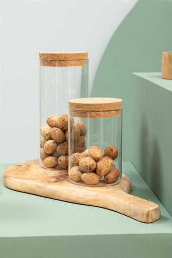 1300ml Large Glass Jar with Cork Lid