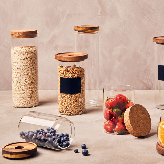1600ml Extra Large Glass Jar with Cork Lid