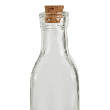 Set of 6 Glass Bottles with Cork Stoppers
