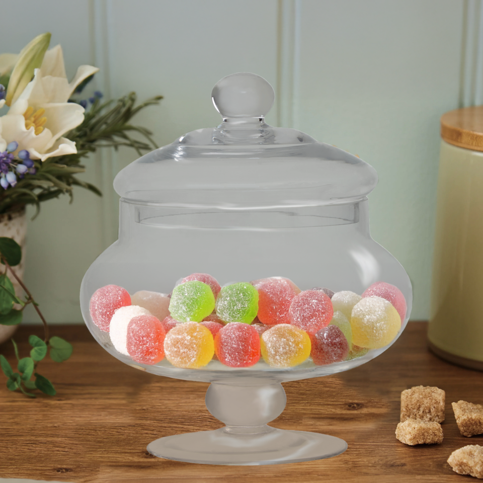 Clear Glass Candy Small Storage Jar
