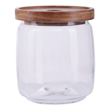 Glass Storage Jar with Acacia Lid 860ml