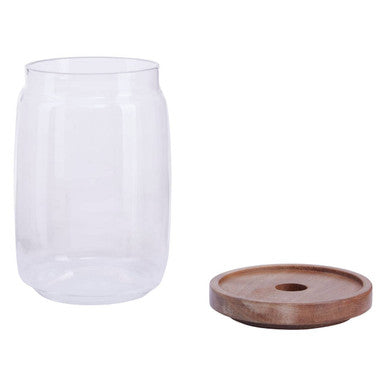 Glass Storage Jar with Acacia Lid 1260ml
