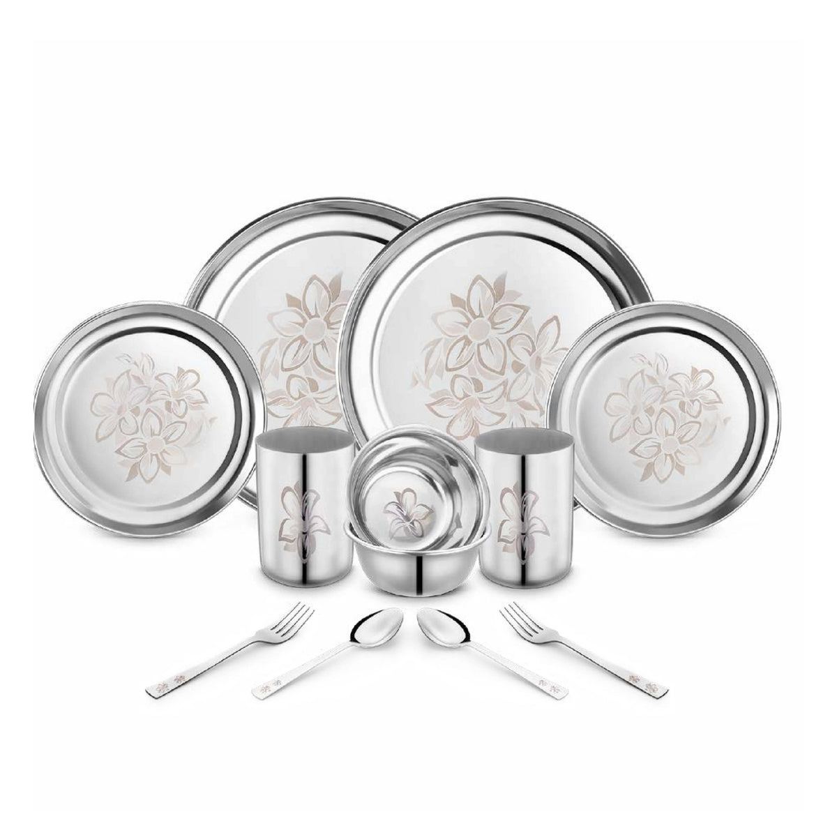 Stainless Steel 12 Piece Glory Dinner Set