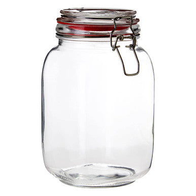 Square Clip Top Storage Jar 1500ml