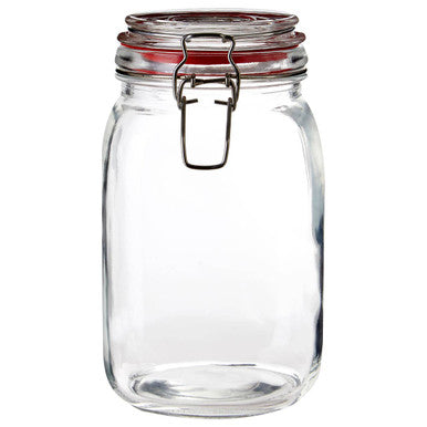 Square Clip Top Storage Jar 1500ml