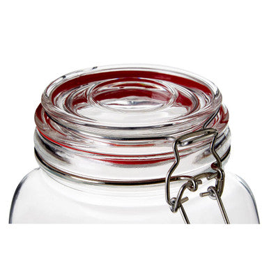 Square Clip Top Storage Jar 1500ml