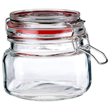 Square Clip Top Storage Jar 500ml