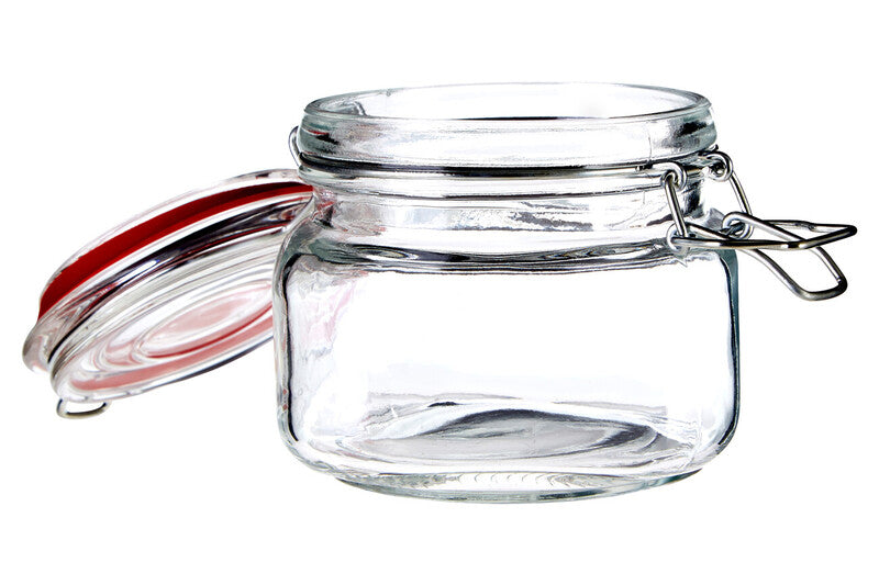 Square Clip Top Storage Jar 500ml