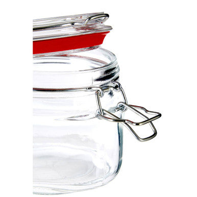 Square Clip Top Storage Jar 500ml
