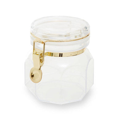 Clear Hexagon Storage Jar 750ml