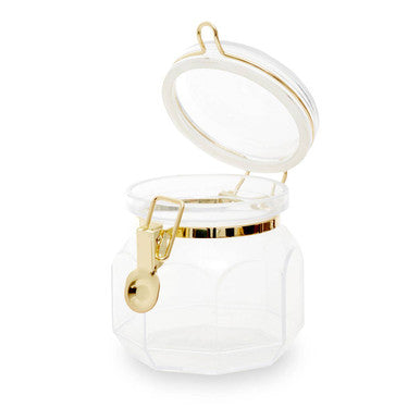 Clear Hexagon Storage Jar 750ml