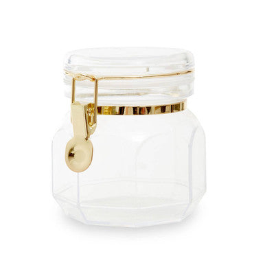 Clear Hexagon Storage Jar 750ml