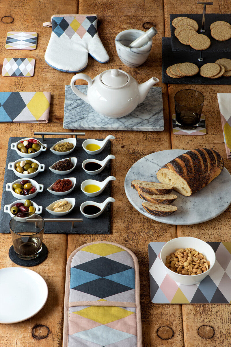 2 Tier Square Slate Cake Stand