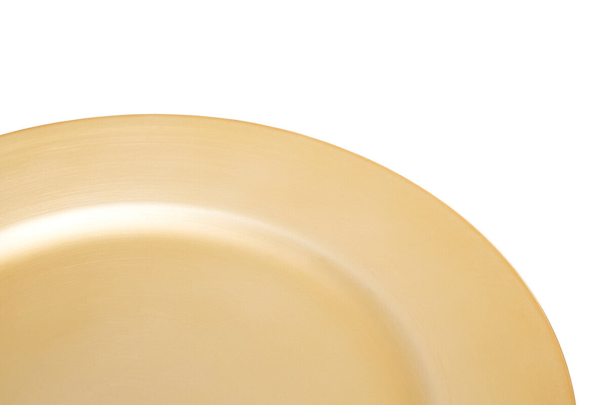 Flat Gold Charger Plate | Dia