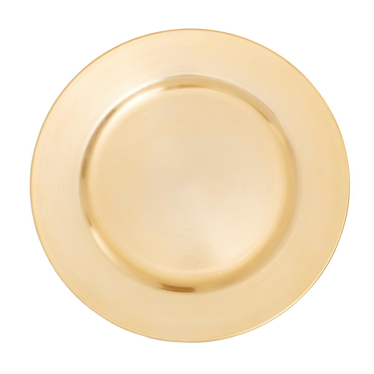 Flat Gold Charger Plate | Dia