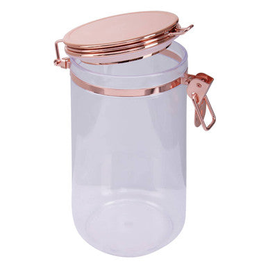 Clear Storage Jar with Copper Lid 1100ml
