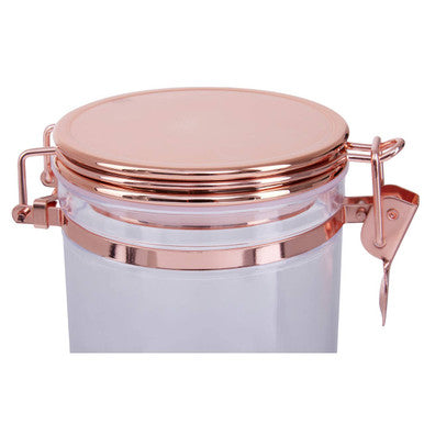 Clear Storage Jar with Copper Lid 1100ml