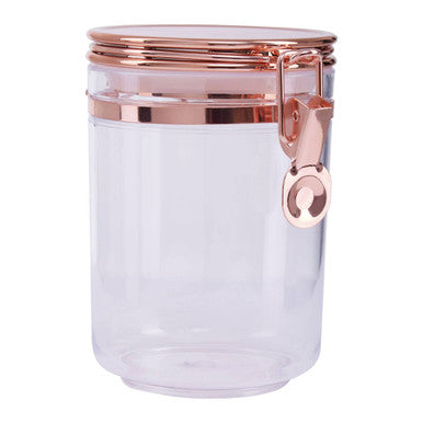 Clear Storage Jar with Copper Lid 800ml