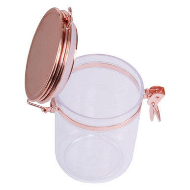 Clear Storage Jar with Copper Lid 800ml