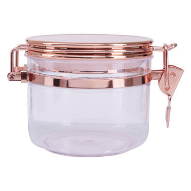 Clear Storage Jar with Copper Lid 450ml
