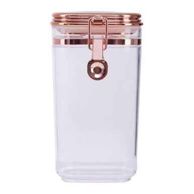 Clear Storage Jar with Copper Lid 750ml