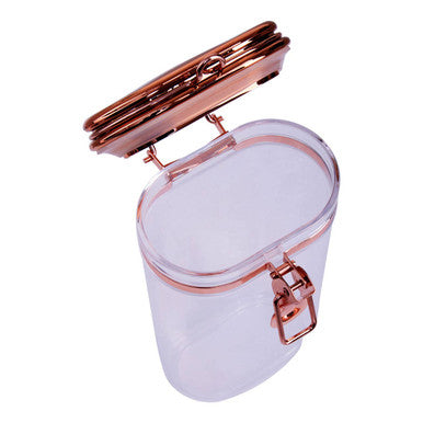Clear Storage Jar with Copper Lid 750ml