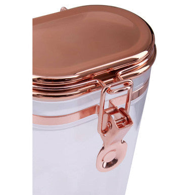 Clear Storage Jar with Copper Lid 750ml
