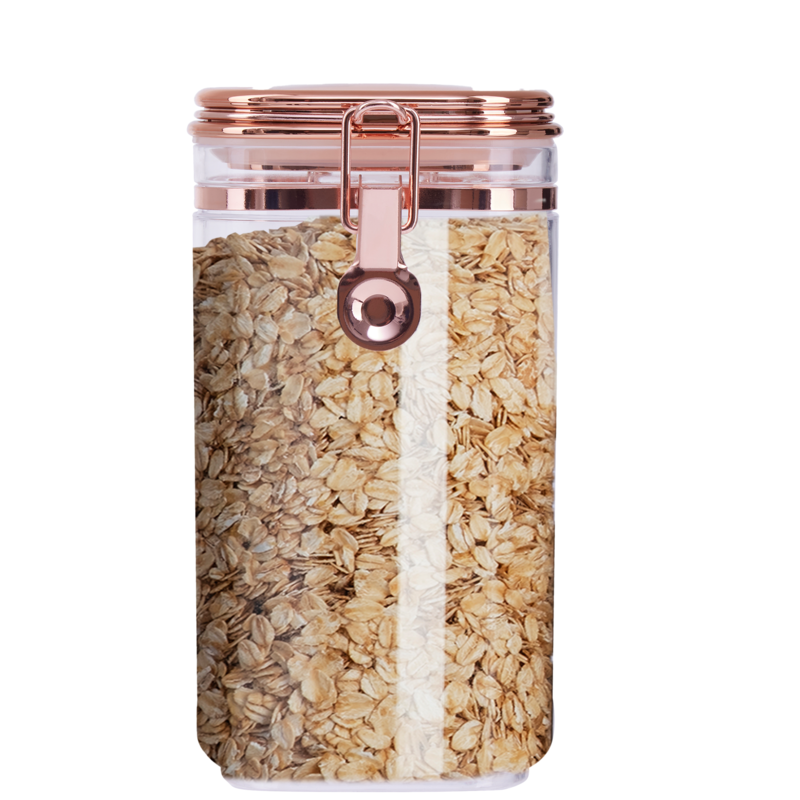 Clear Storage Jar with Copper Lid 750ml