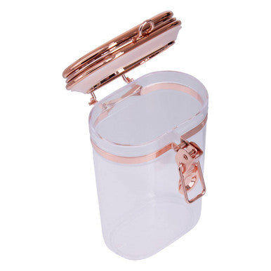 Clear Storage Jar with Copper Lid 600ml