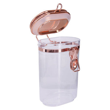 Clear Storage Jar with Copper Lid 600ml