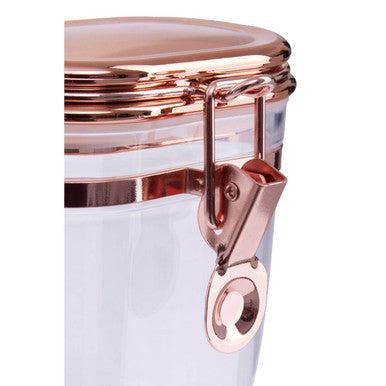 Clear Storage Jar with Copper Lid 600ml