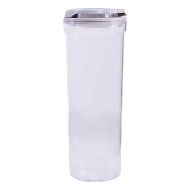 Clear Storage Jar with Grey Airtight Lid and Handle 2300ml