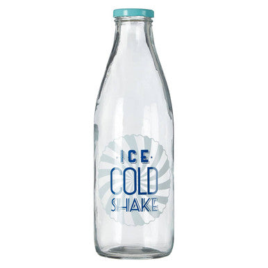 Glass Milk Bottle with Screw Cap